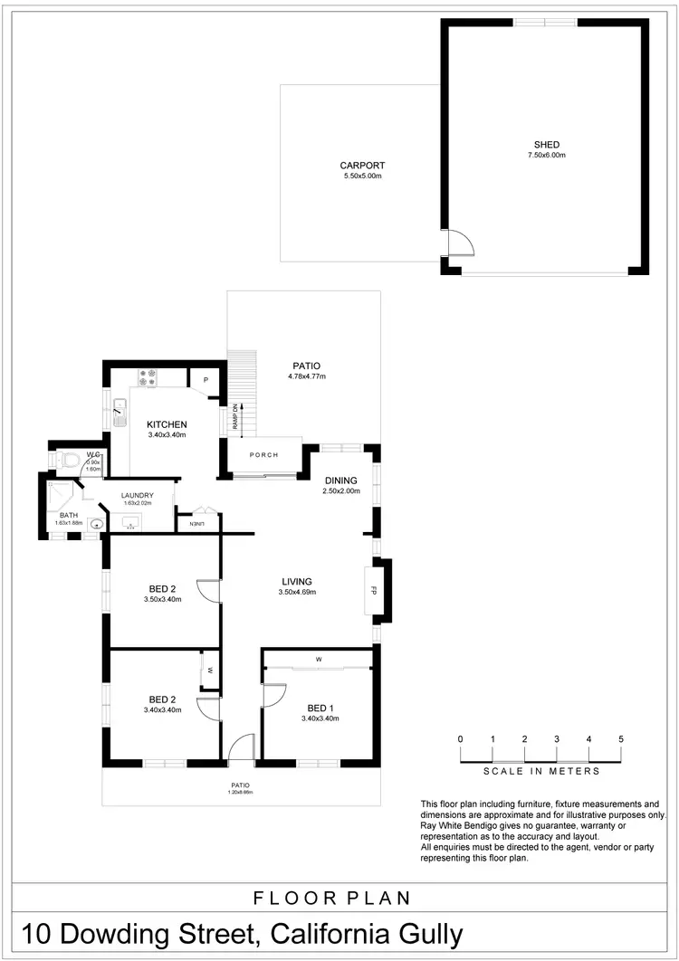 Floorplan of Homely house listing, 10 Dowding Street, California Gully VIC 3556