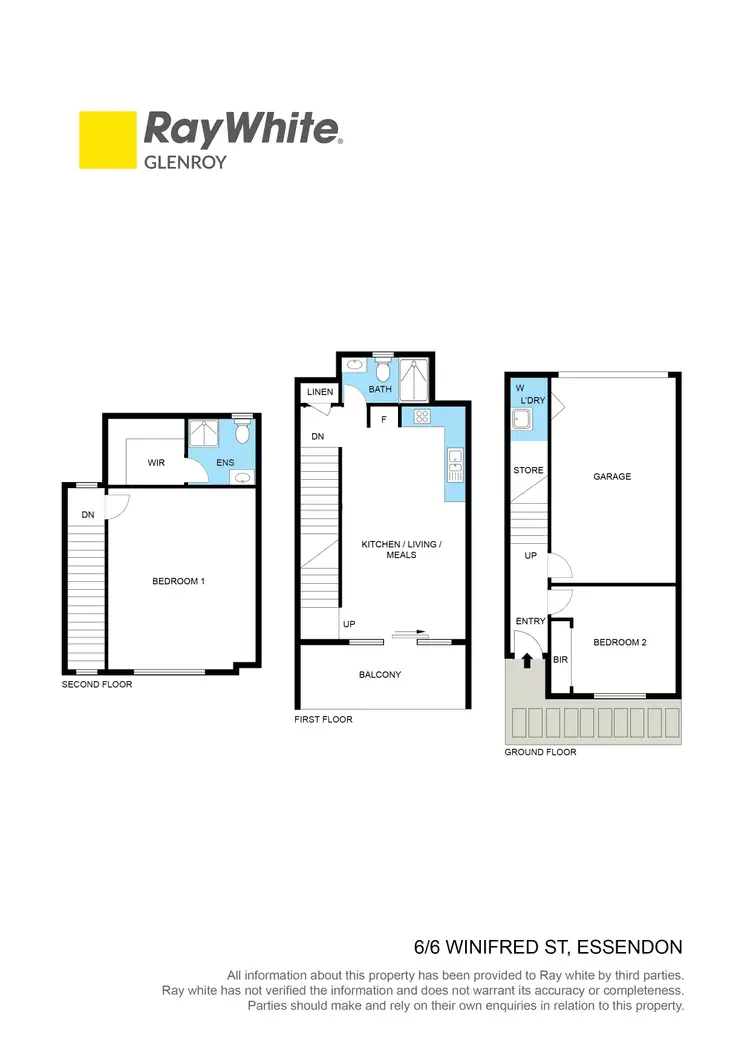 Floorplan of Homely townhouse listing, 6/6 Winifred Street, Essendon VIC 3040