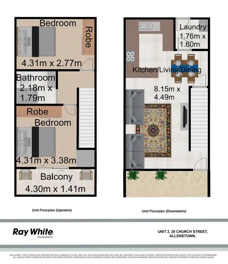 Floorplan of Homely unit listing, 2/29 Church Street, Allenstown QLD 4700