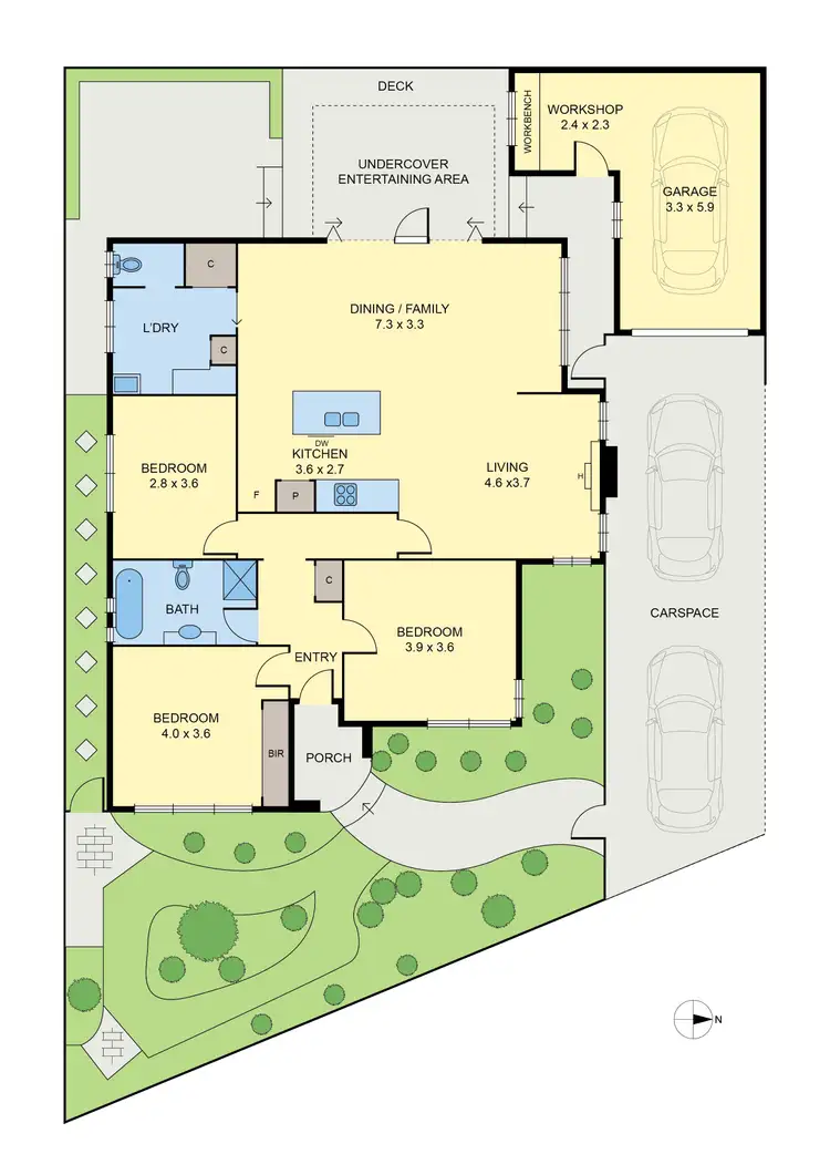 Floorplan of Homely house listing, 7 Stranks Avenue, Brunswick West VIC 3055
