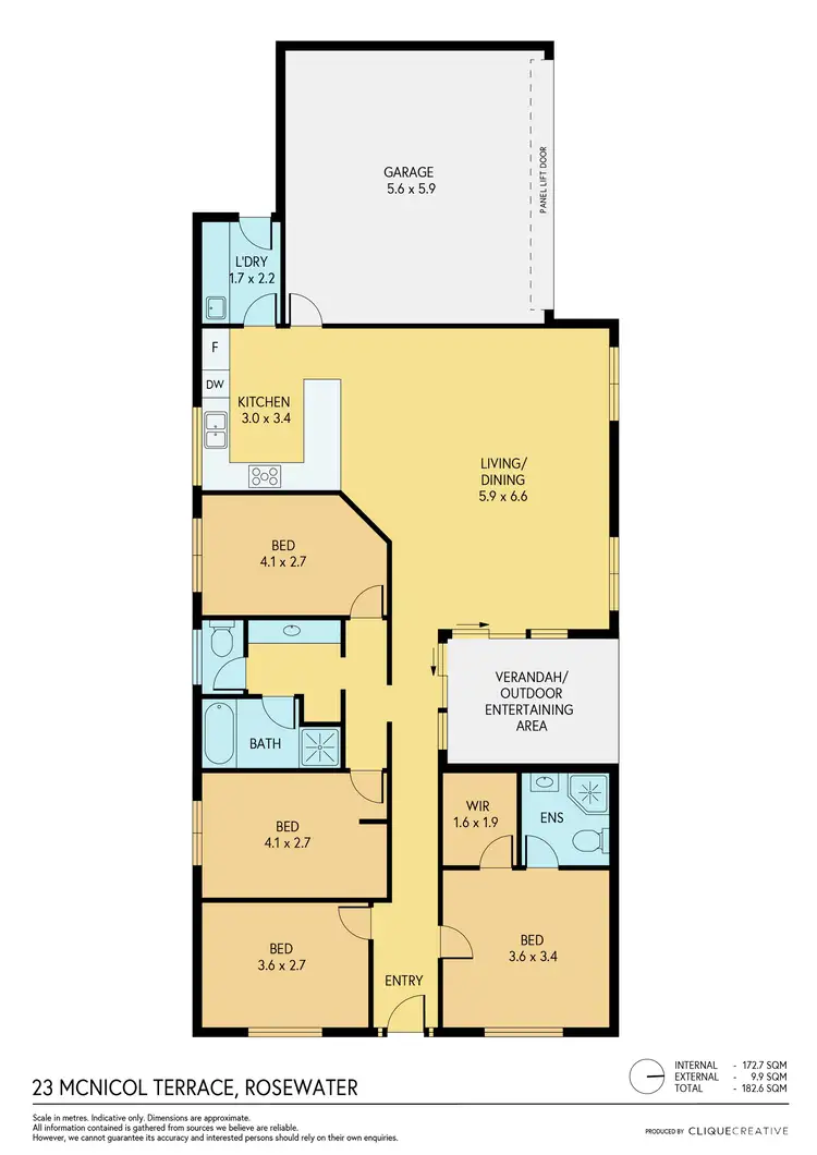 Floorplan of Homely house listing, 23 McNicol Terrace, Rosewater SA 5013