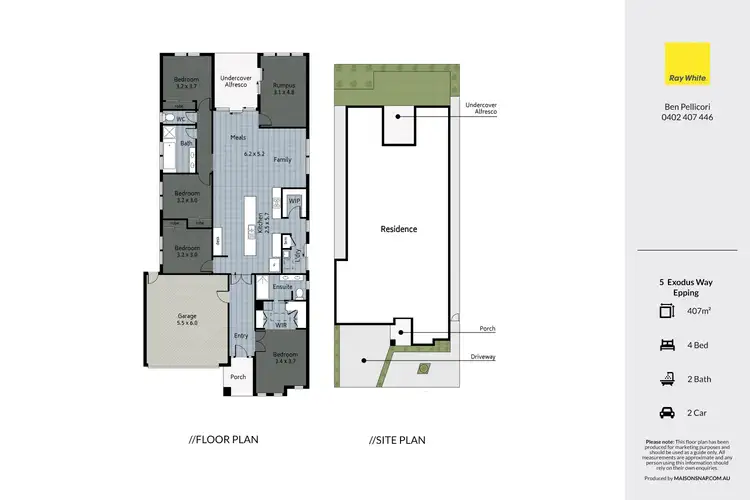 Floorplan of Homely house listing, 5 Exodus Way, Epping VIC 3076