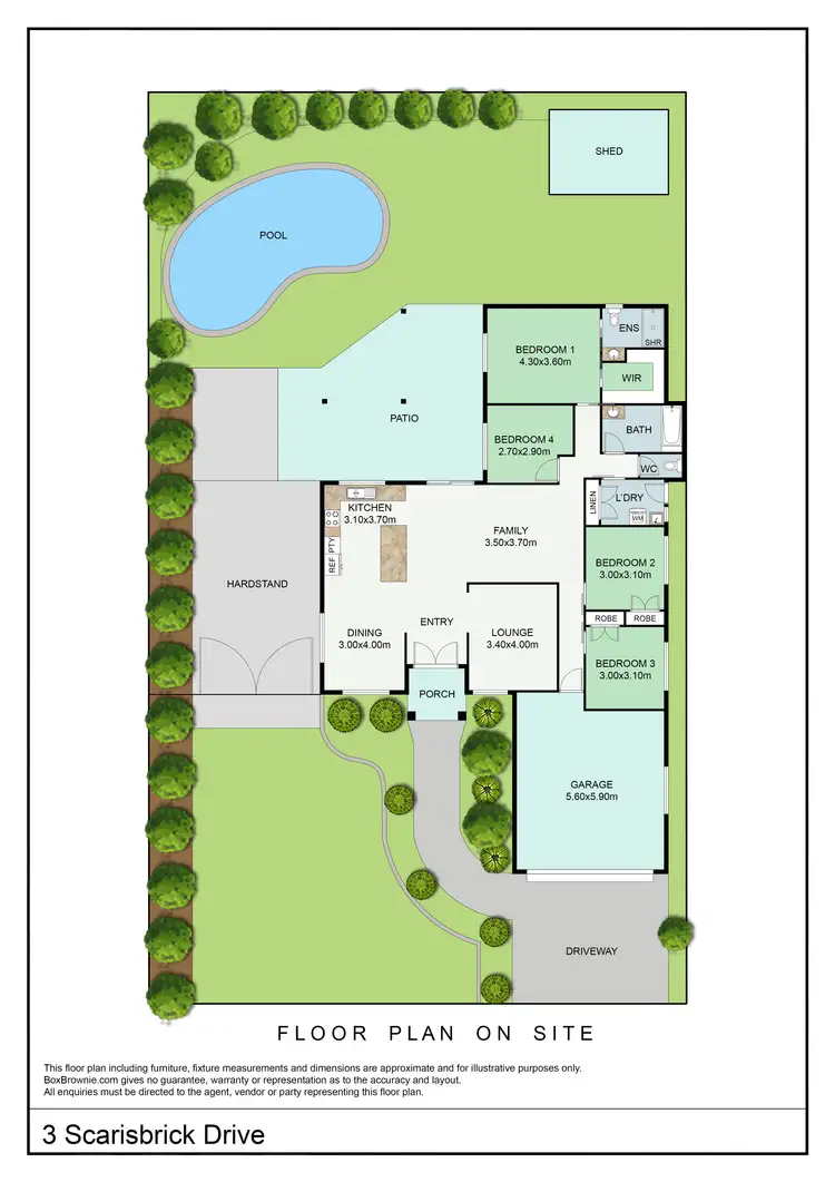 Floorplan of Homely house listing, 3 Scarisbrick Drive, Kirwan QLD 4817
