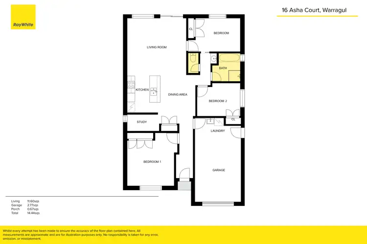 Floorplan of Homely house listing, 16 Asha Court, Warragul VIC 3820