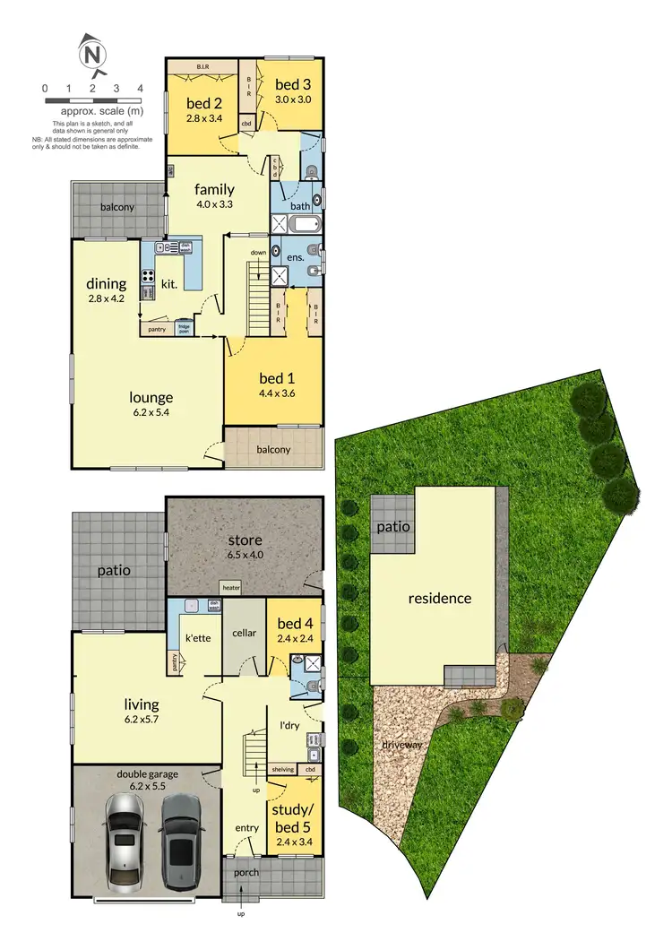 Floorplan of Homely house listing, 6 Michelle Place, Wheelers Hill VIC 3150