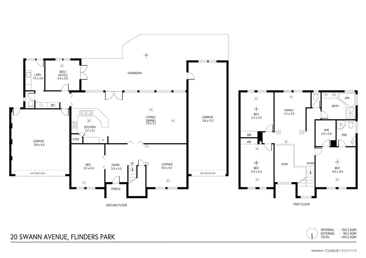 Floorplan of Homely house listing, 20 Swann Avenue, Flinders Park SA 5025