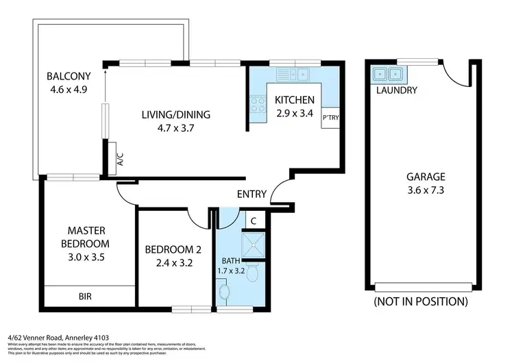 Floorplan of Homely unit listing, 4/62 Venner Road, Annerley QLD 4103