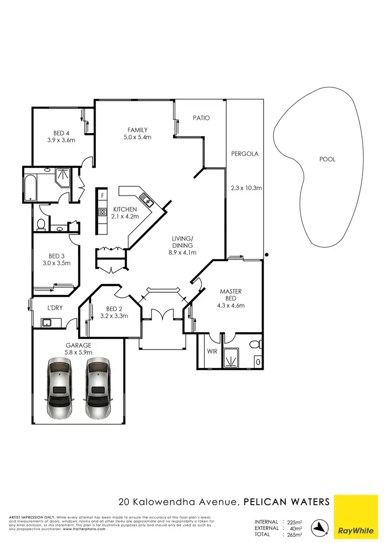 Floorplan of Homely house listing, 20 Kalowendha Avenue, Pelican Waters QLD 4551