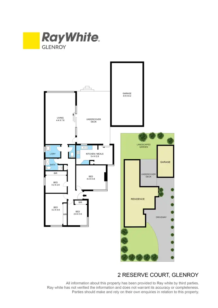 Floorplan of Homely house listing, 2 Reserve Court, Glenroy VIC 3046