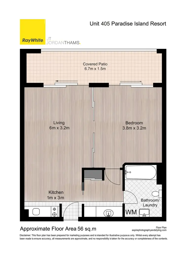 Floorplan of Homely apartment listing, 405/1-8 Paradise Island, Surfers Paradise QLD 4217
