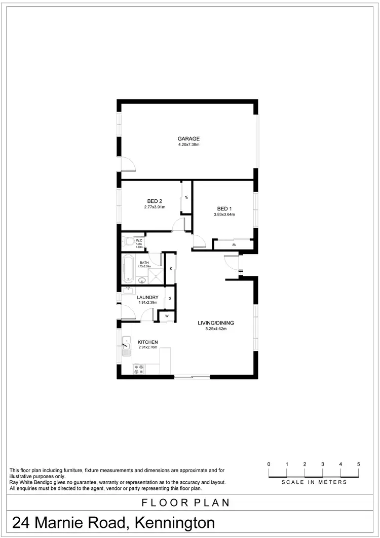 Floorplan of Homely house listing, 24 Marnie Road, Kennington VIC 3550
