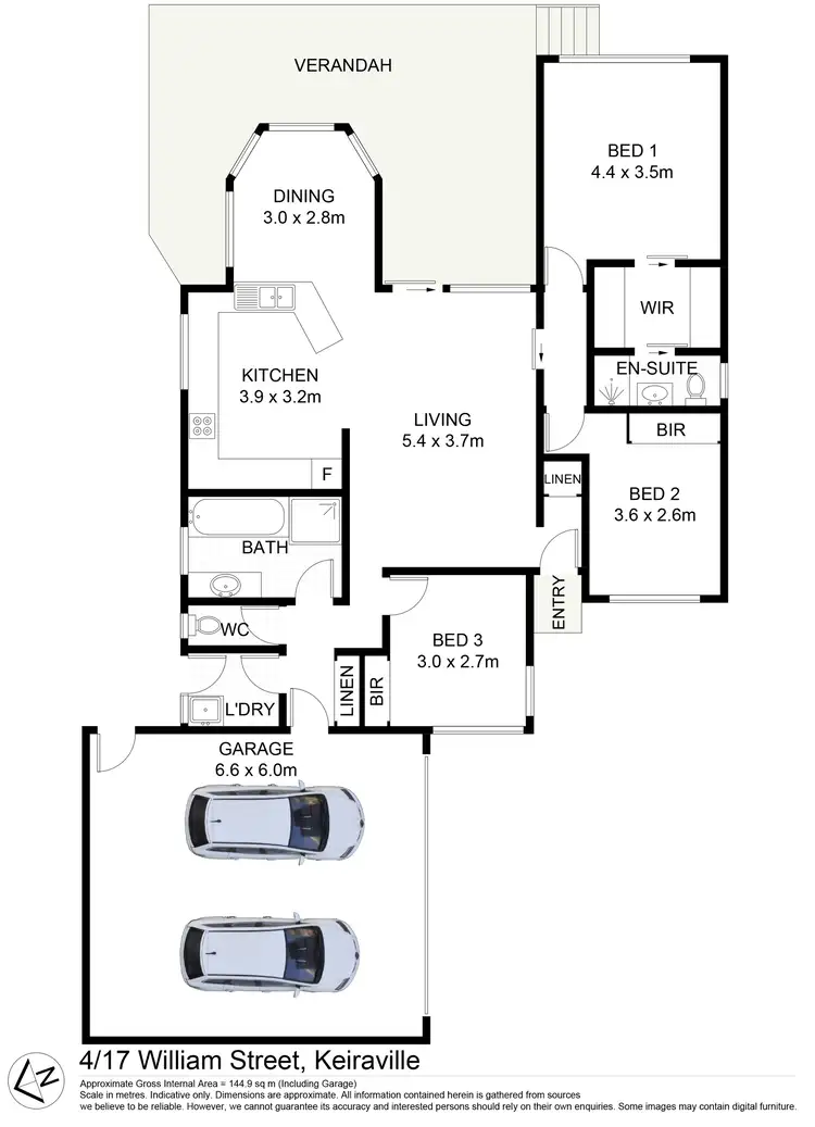 Floorplan of Homely villa listing, 4/17 William Street, Keiraville NSW 2500