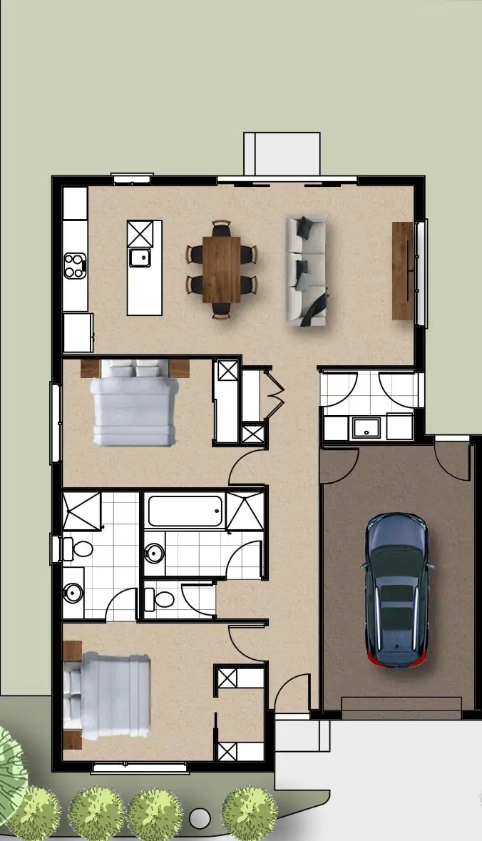 Floorplan of Homely townhouse listing, 4/6 Brophy Street, Brown Hill VIC 3350
