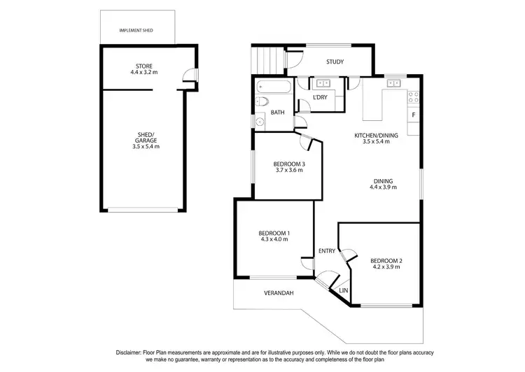Floorplan of Homely house listing, 3 Carthew Street, Mount Gambier SA 5290