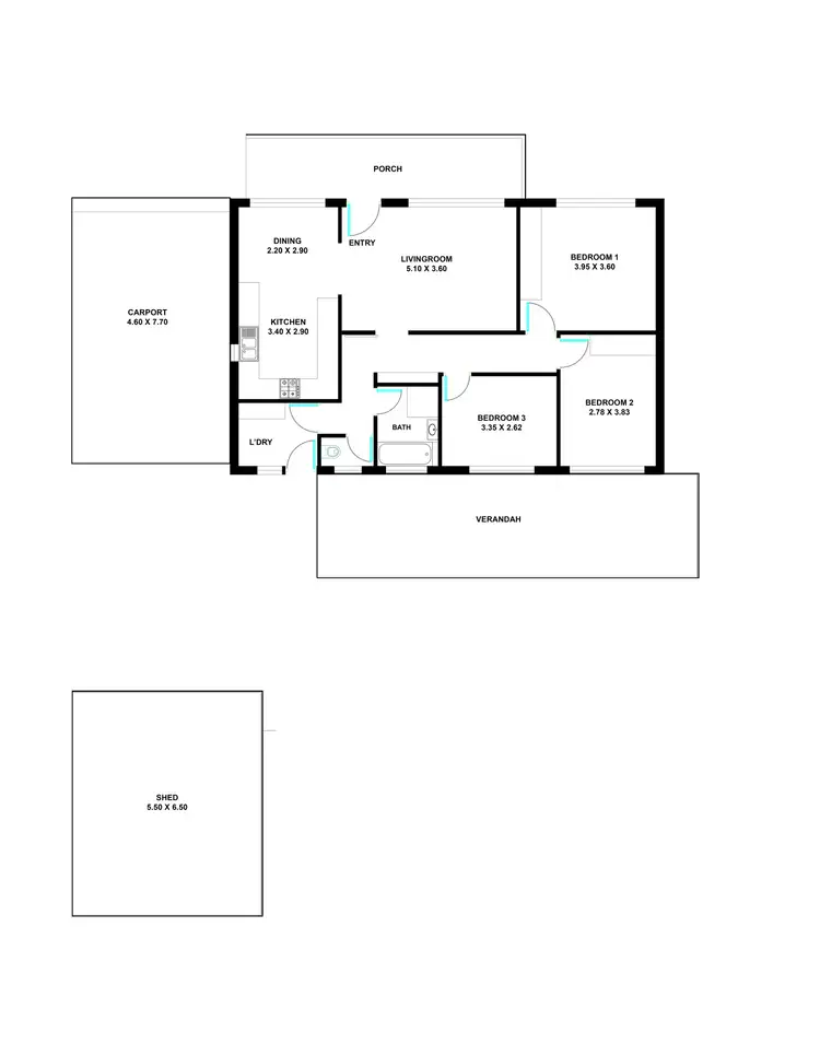 Floorplan of Homely house listing, 220 Milne Road, Modbury Heights SA 5092