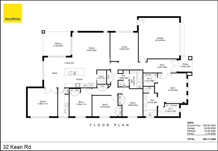 Floorplan of Homely house listing, 32 Kean Road, Nagambie VIC 3608