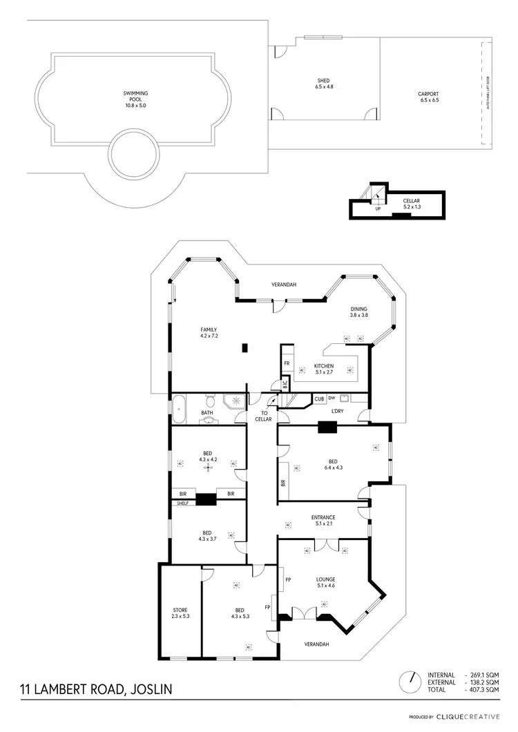 Floorplan of Homely house listing, 11 Lambert Road, Joslin SA 5070