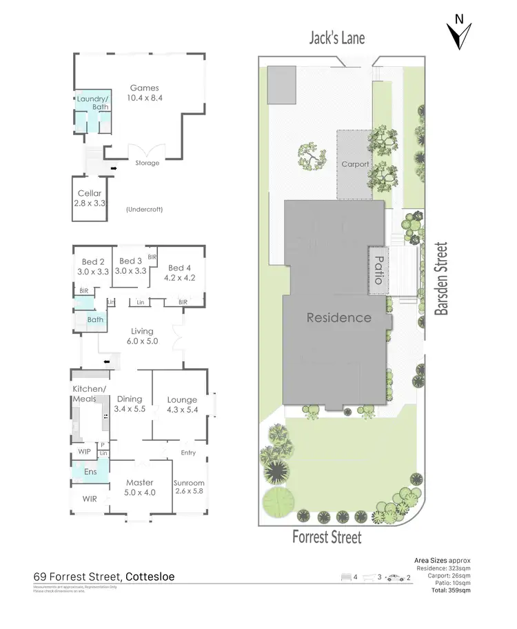 Floorplan of Homely house listing, 69 Forrest Street, Cottesloe WA 6011