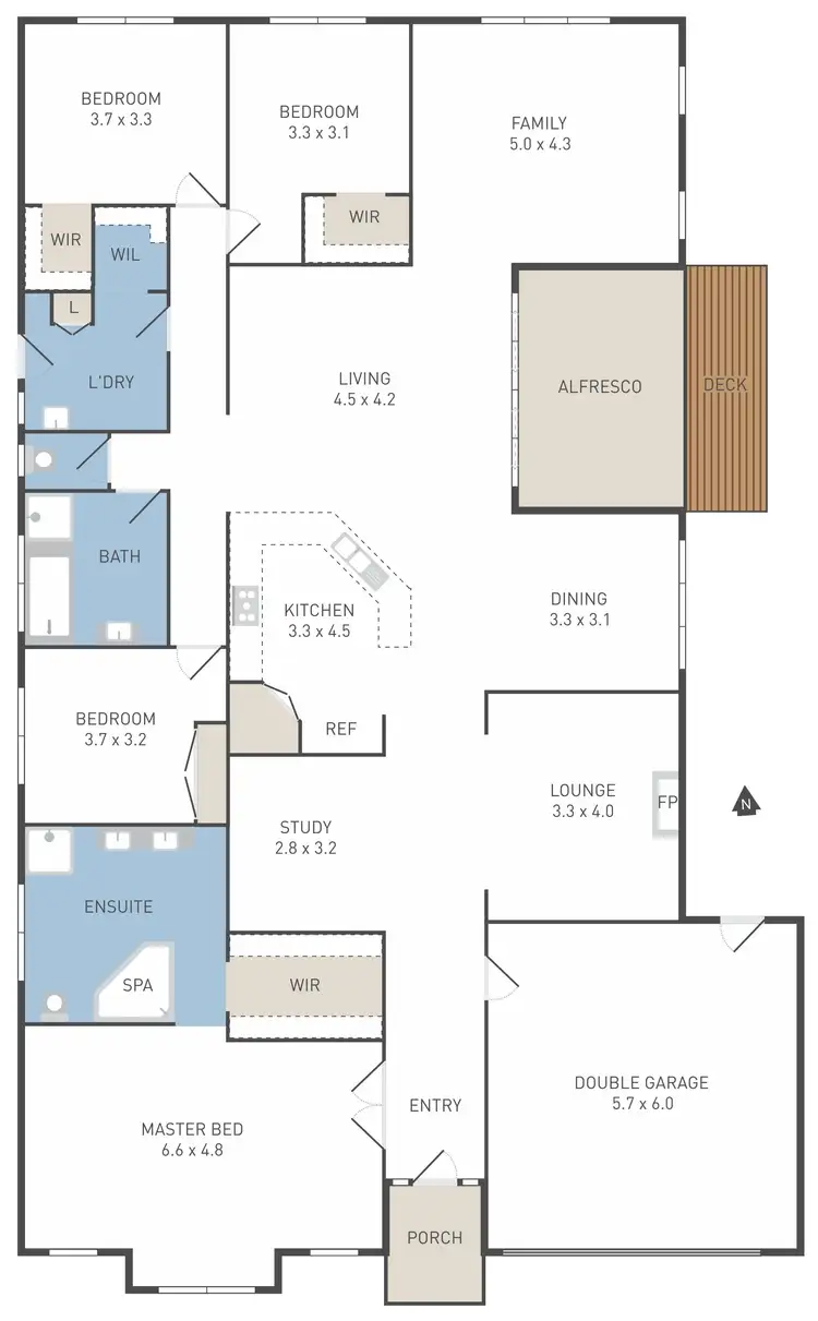 Floorplan of Homely house listing, 37 Rainbow Way, Tarneit VIC 3029