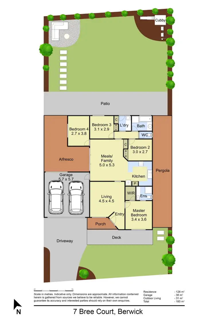 Floorplan of Homely house listing, 7 Bree Court, Berwick VIC 3806