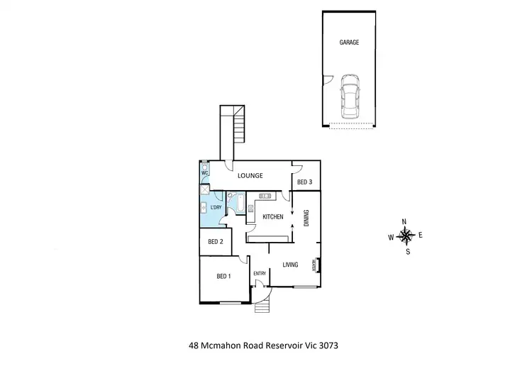 Floorplan of Homely house listing, 48 McMahon Road, Reservoir VIC 3073