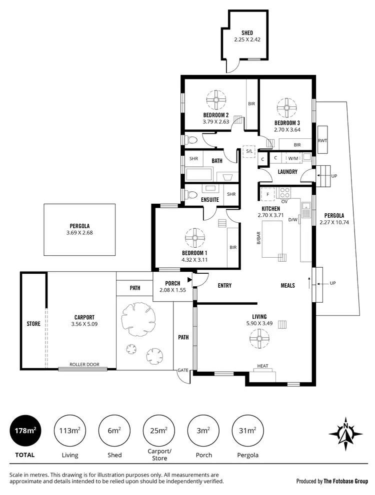 Floorplan of Homely house listing, 3 Elizabeth Street, Flagstaff Hill SA 5159