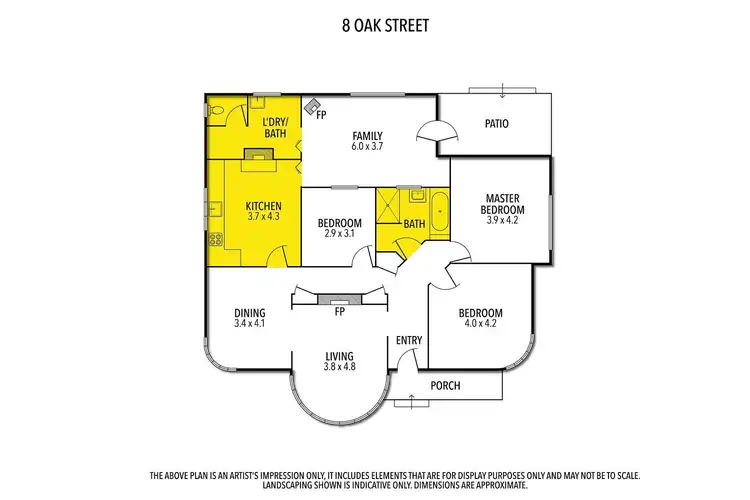 Floorplan of Homely house listing, 8 Oak Street, Seymour VIC 3660
