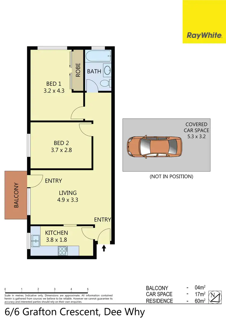Floorplan of Homely apartment listing, 6/6 Grafton Crescent, Dee Why NSW 2099