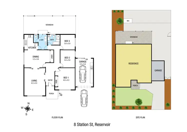 Floorplan of Homely house listing, 8 Station Street, Reservoir VIC 3073