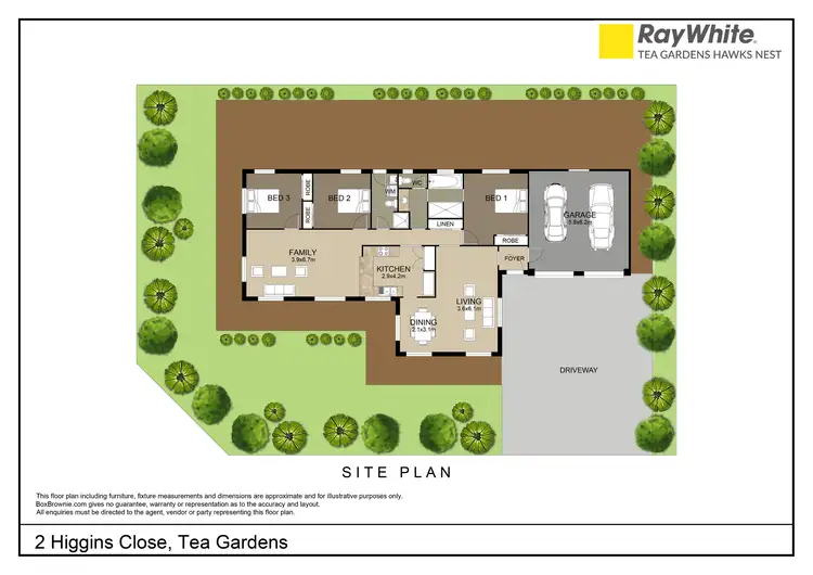 Floorplan of Homely house listing, 2 Higgins Close, Tea Gardens NSW 2324
