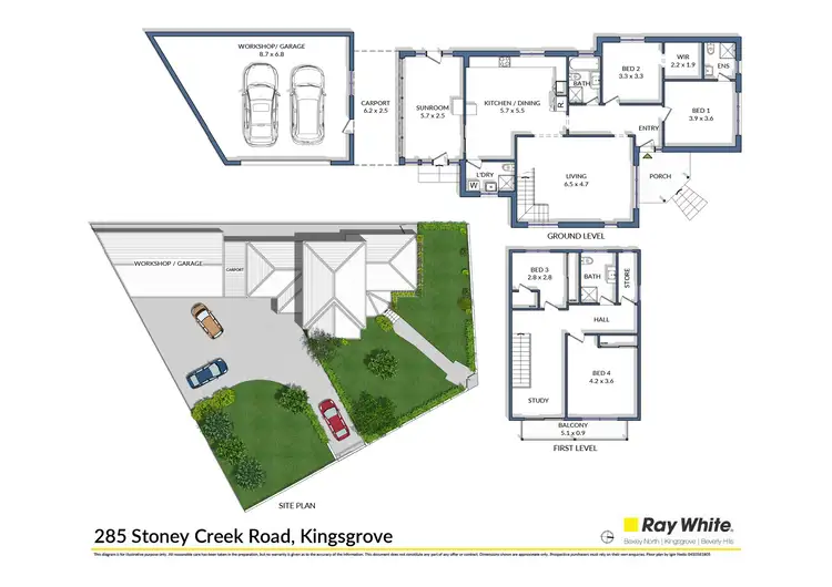 Floorplan of Homely house listing, 285 Stoney Creek Road, Kingsgrove NSW 2208