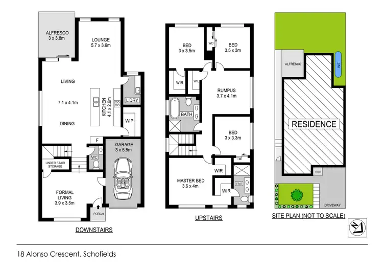 Floorplan of Homely house listing, 18 Alonso Crescent, Schofields NSW 2762