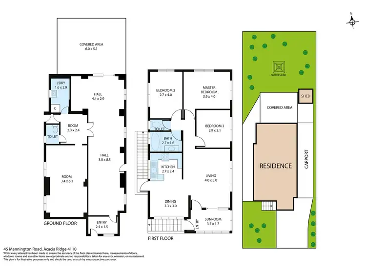 Floorplan of Homely house listing, 45 Mannington Road, Acacia Ridge QLD 4110