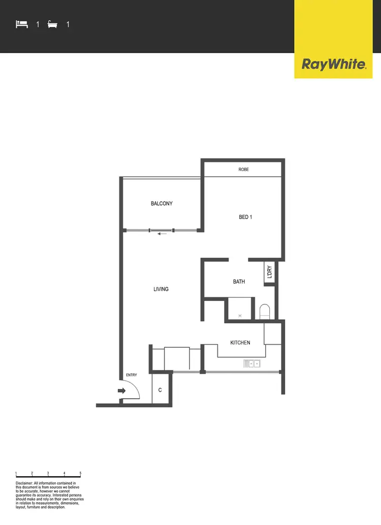 Floorplan of Homely unit listing, 27/58 Bennelong Crescent, Macquarie ACT 2614