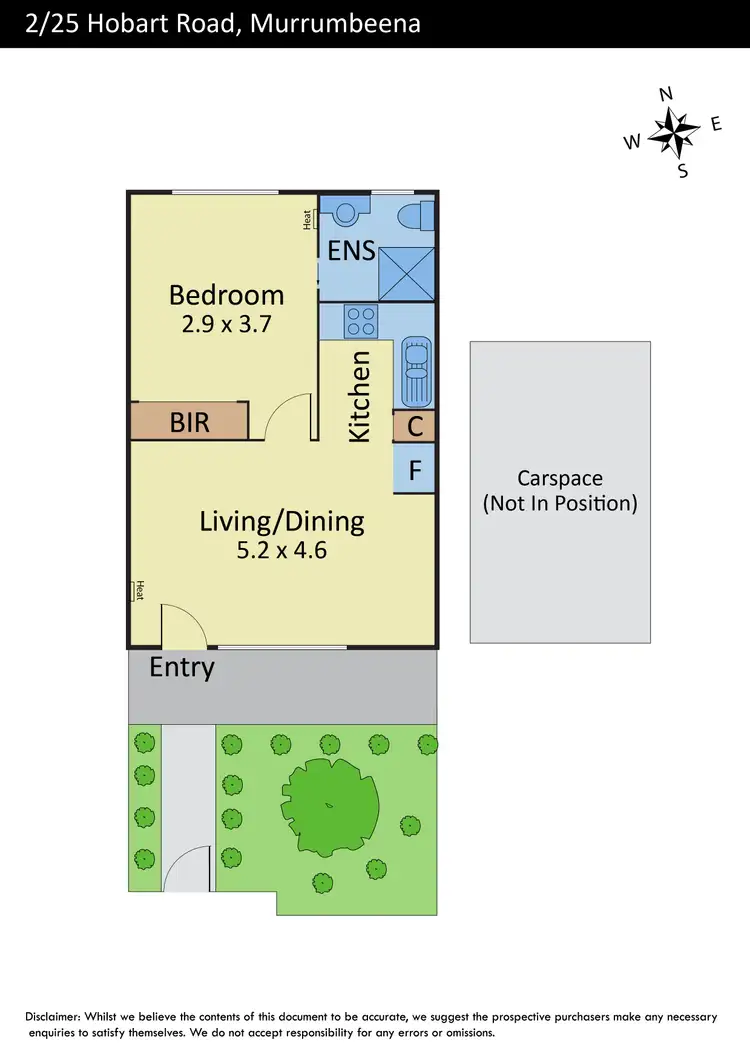 Floorplan of Homely apartment listing, 2/25 Hobart Road, Murrumbeena VIC 3163