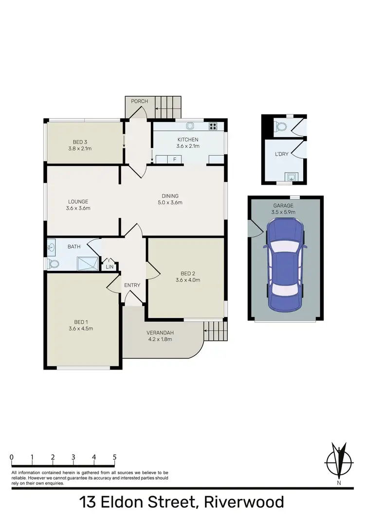Floorplan of Homely house listing, 13 Eldon Street, Riverwood NSW 2210