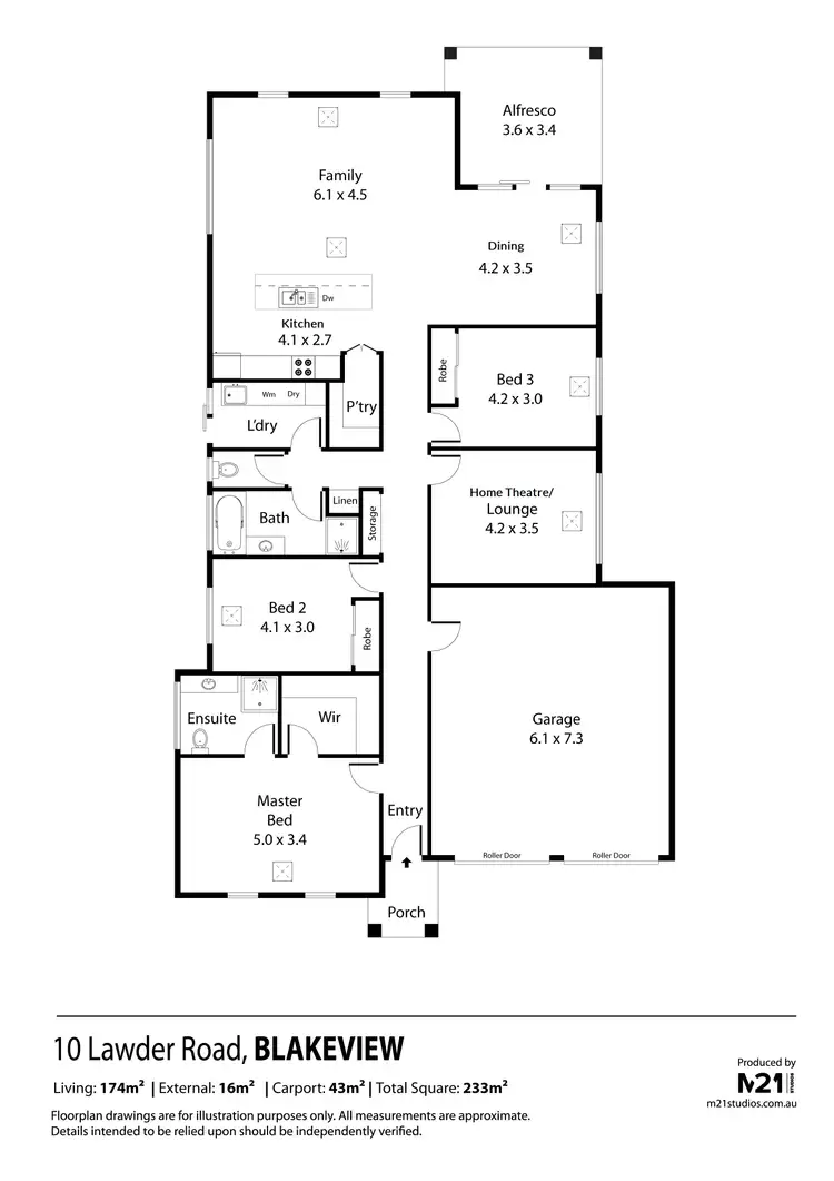 Floorplan of Homely house listing, 10 Lawder Road, Blakeview SA 5114
