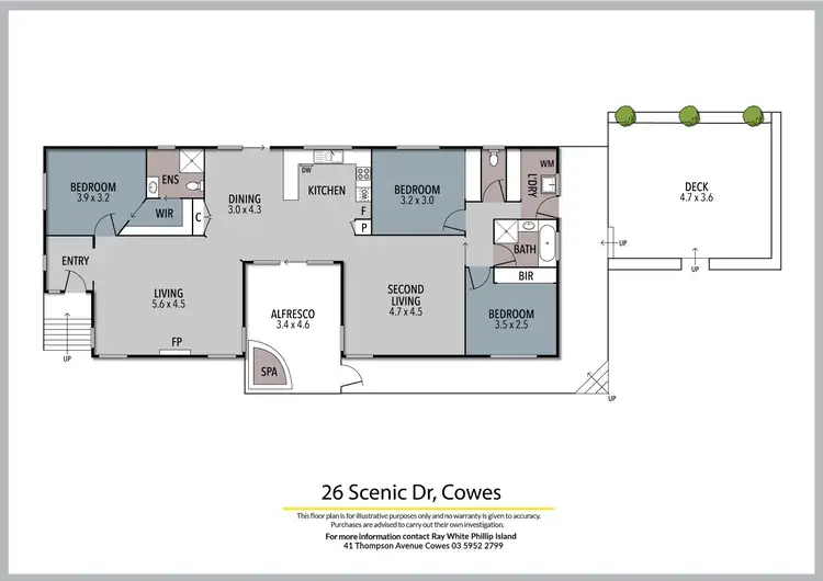 Floorplan of Homely house listing, 26 Scenic Drive, Cowes VIC 3922