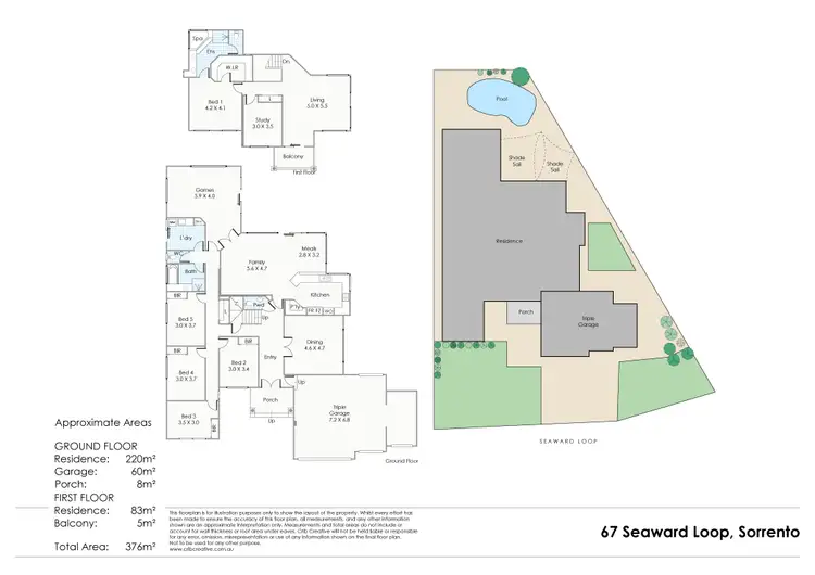 Floorplan of Homely house listing, 67 Seaward Loop, Sorrento WA 6020