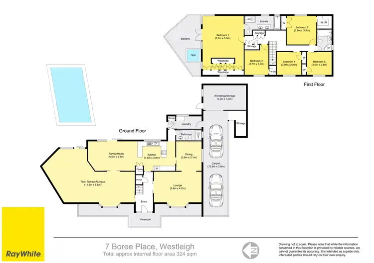 Floorplan of Homely house listing, 7 Boree Place, Westleigh NSW 2120