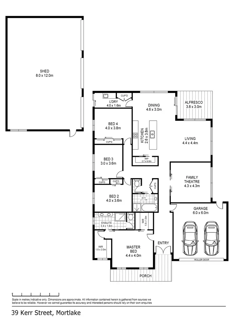 Floorplan of Homely house listing, 39 Kerr Street, Mortlake VIC 3272