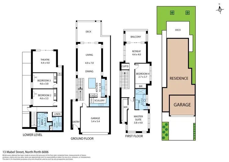 Floorplan of Homely house listing, 13 Mabel Street, North Perth WA 6006