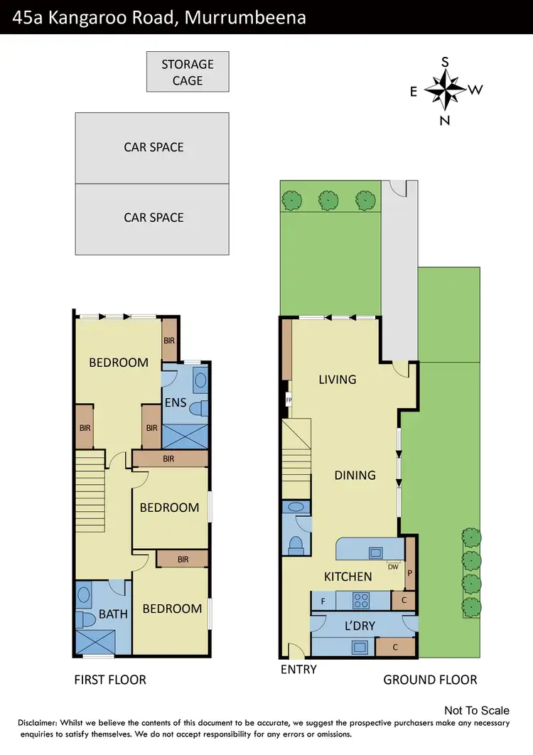 Floorplan of Homely townhouse listing, 45A Kangaroo Road, Murrumbeena VIC 3163