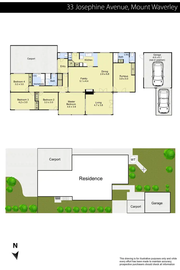 Floorplan of Homely house listing, 33 Josephine Avenue, Mount Waverley VIC 3149