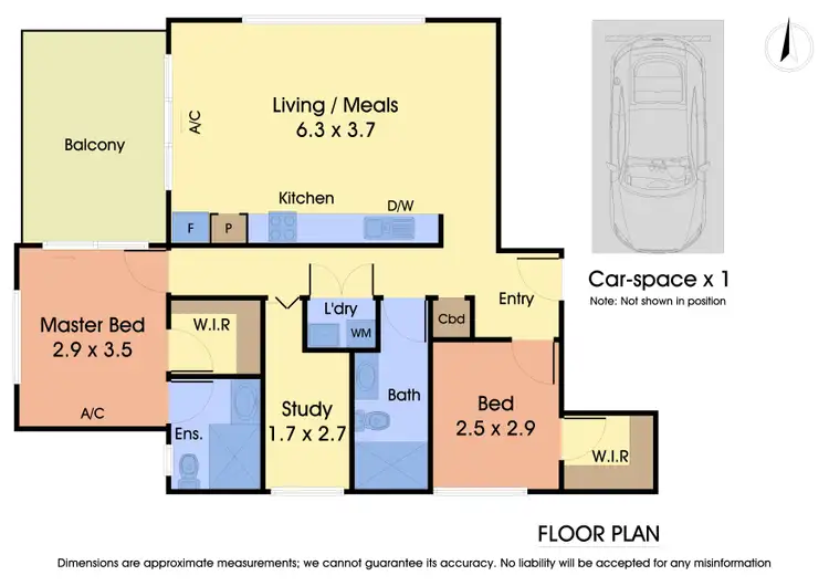 Floorplan of Homely apartment listing, 305/436 Stud Road, Wantirna South VIC 3152