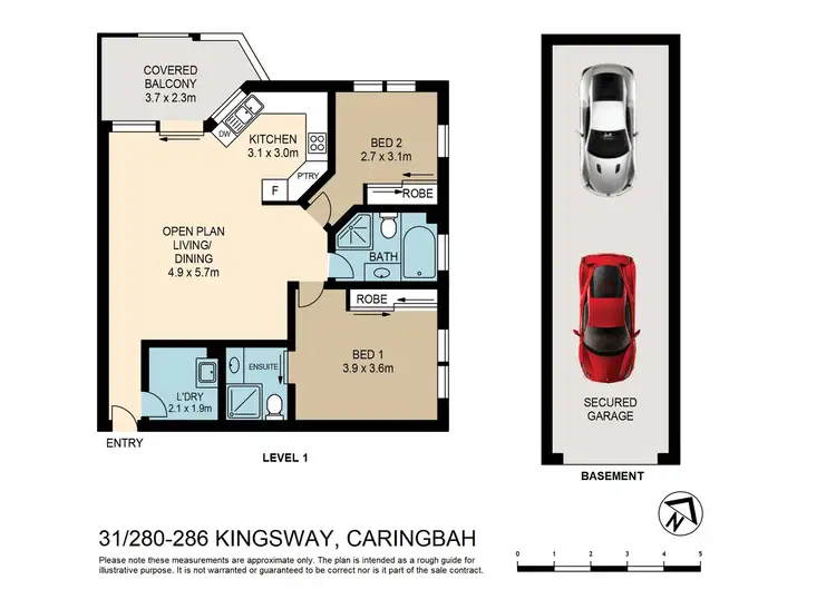Floorplan of Homely apartment listing, 31/280-286 Kingsway, Caringbah NSW 2229