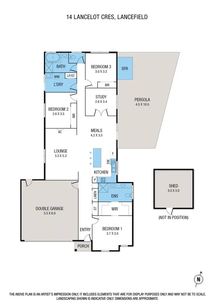 Floorplan of Homely house listing, 14 Lancelot Crescent, Lancefield VIC 3435