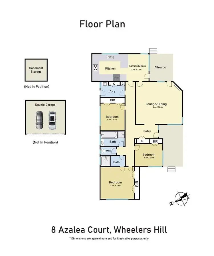 Floorplan of Homely house listing, 8 Azalea Court, Wheelers Hill VIC 3150