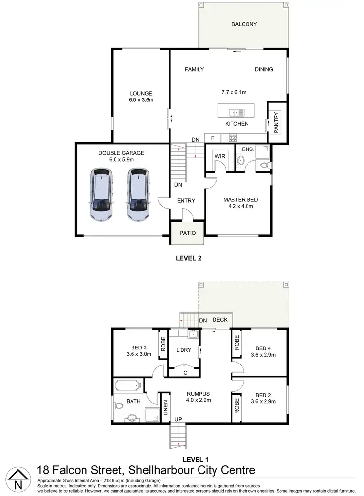 Floorplan of Homely house listing, 18 Falcon Street, Shellharbour City Centre NSW 2529