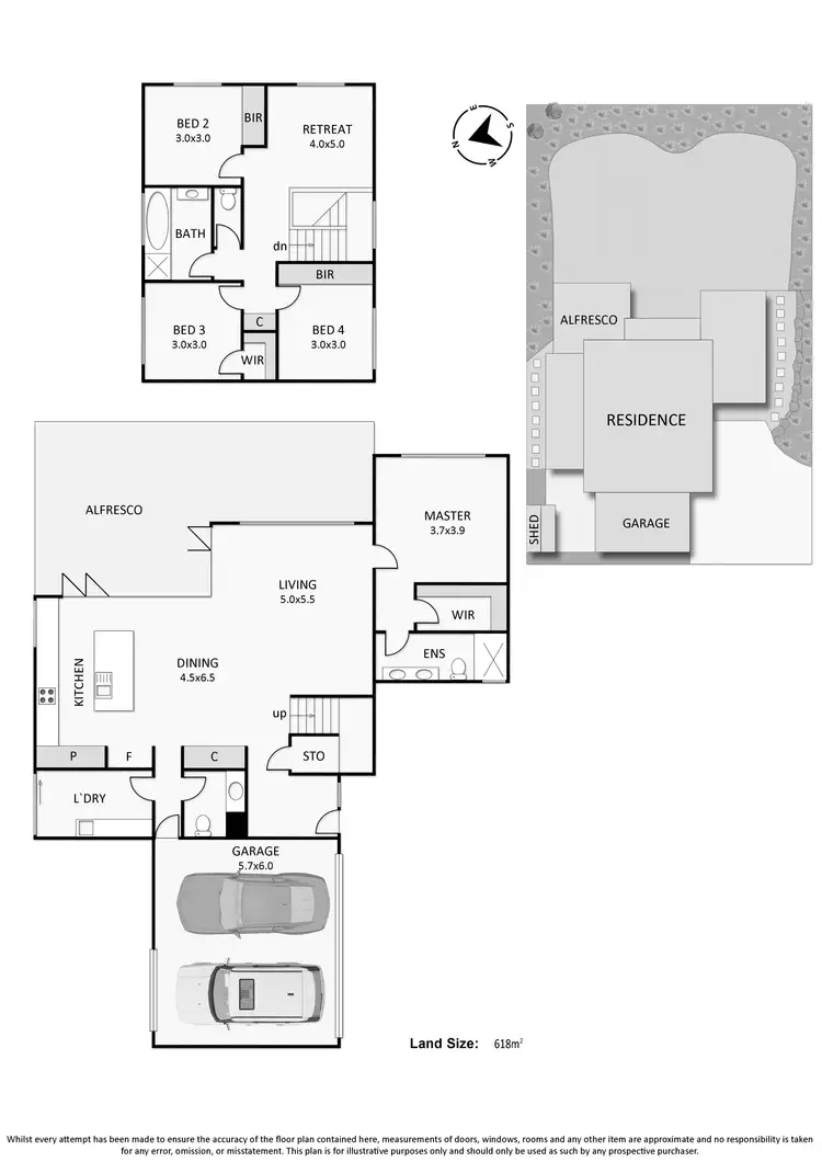 Floorplan of Homely townhouse listing, 2/5 Cliff Road, Frankston VIC 3199